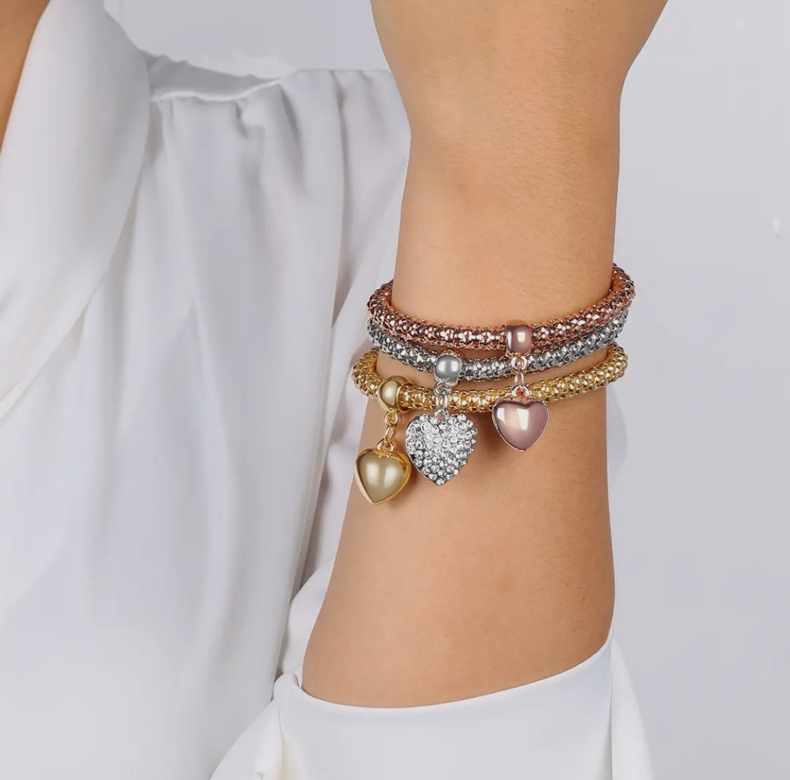 Set of 3 stretch bracelets