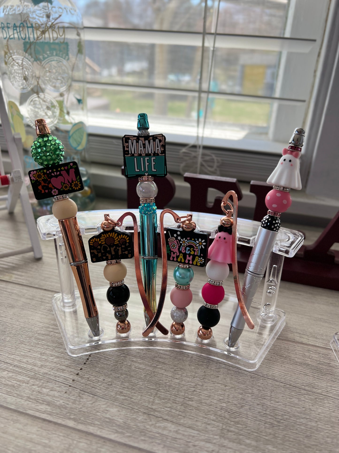 Beaded Pen and Bookmark Set 25.00