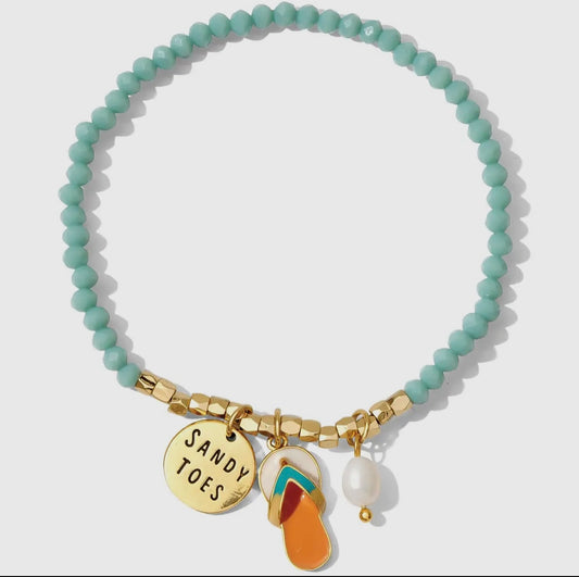 Sandy Toes Charm Bracelet