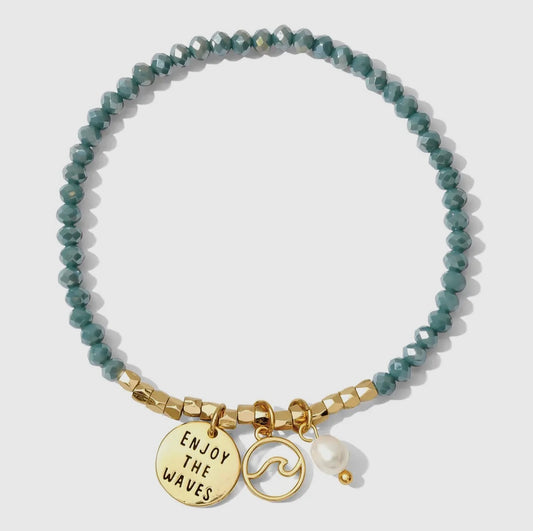 Enjoy The Waves Beaded Bracelet