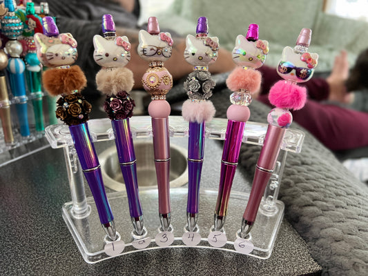 Extended Fancy Beaded Pen/Character